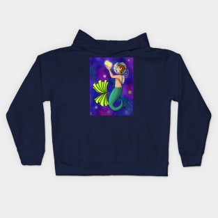 Galaxy Merman Kids Hoodie